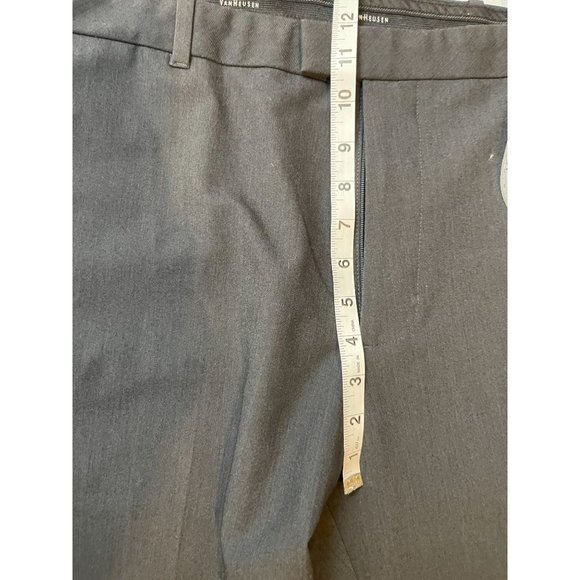 Van Heusen Mens Dress Pants Straight Leg Flat Front 505M103028 Charcoal SZ 36x30 - Picture 5 of 10